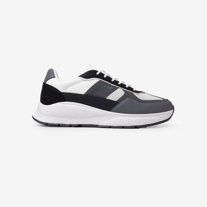 Premium Runner | White/Black/Dark Grey