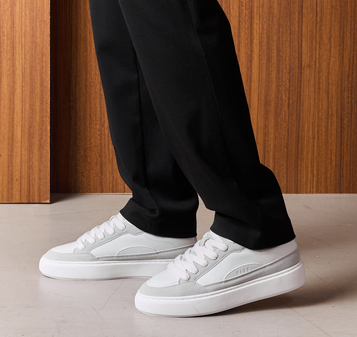 Premium Skate Shoe | White/Grey