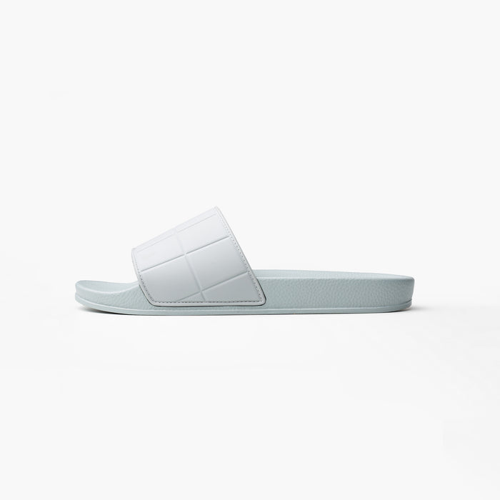 Men's  Grey Premium Slide  Closure London  Front View