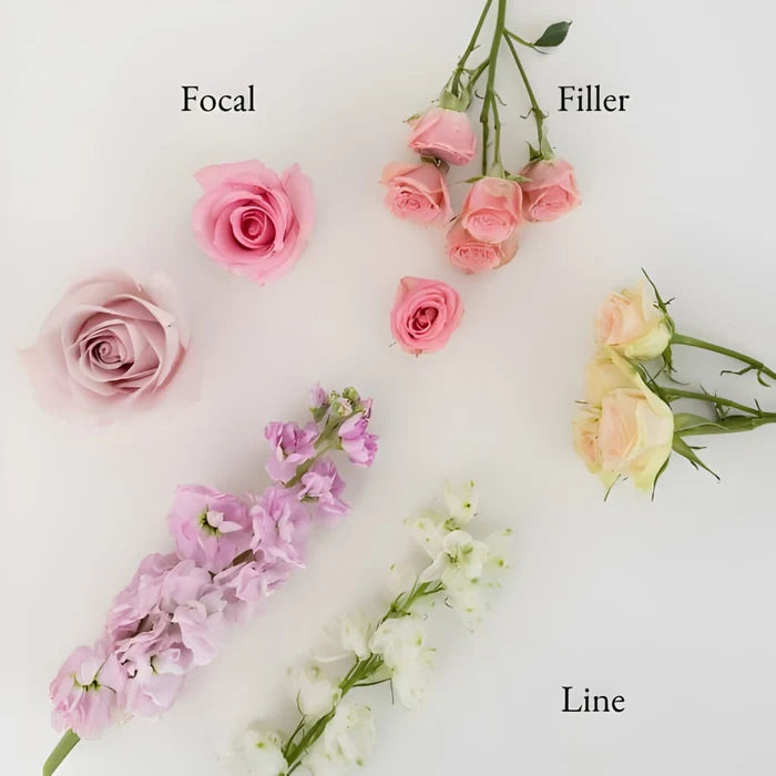 Pretty In Pink Bouquet Bar Flower Kit Stem - Image