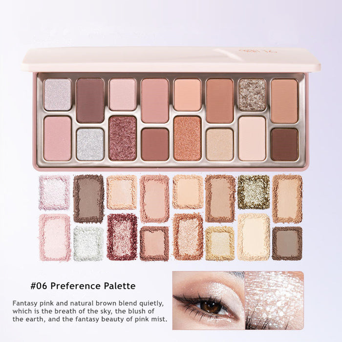 QianYan 16 Colors Polarized & Matte Eyeshadow Palette T3711
