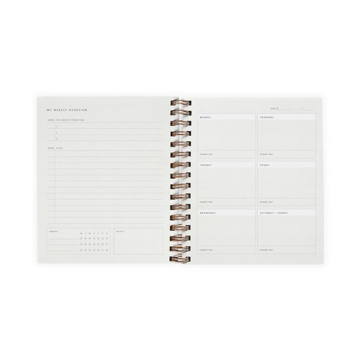 Quarterly Overview Planner - Steel Blue