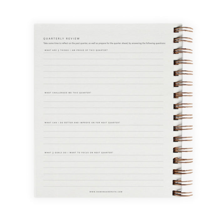 Quarterly Overview Planner - Steel Blue