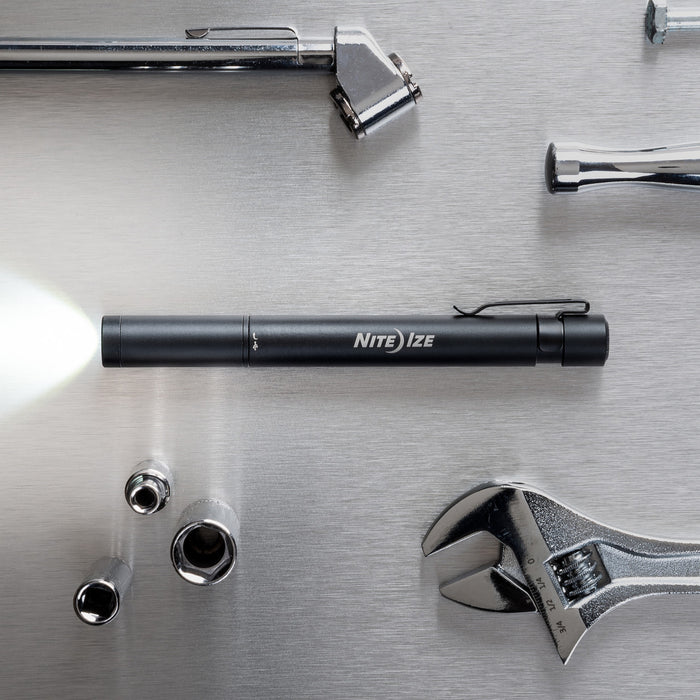 Radiant® Rechargeable Pen Light, turned on