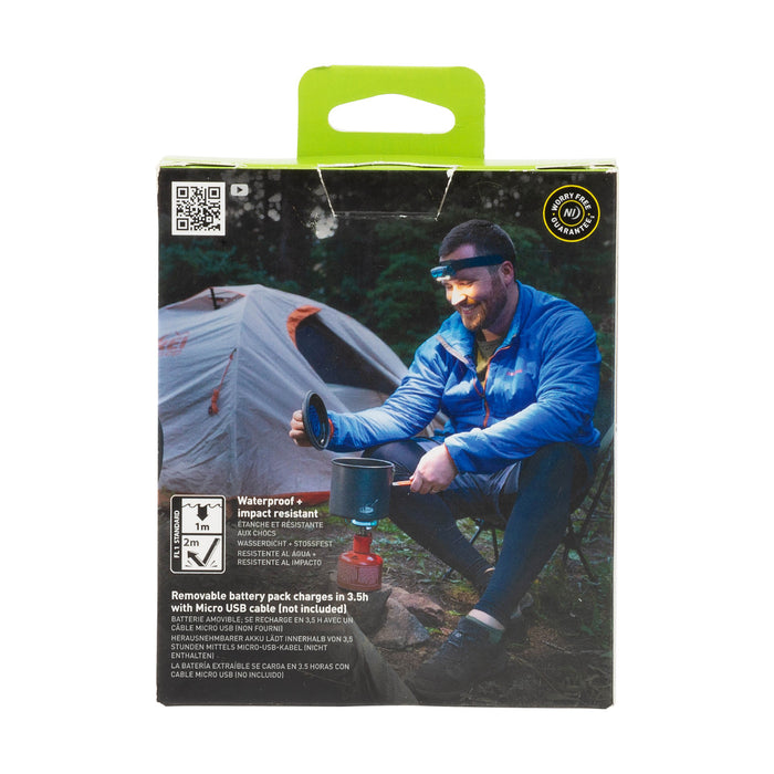 Radiant® RH2™ PowerSwitch™ Rechargeable Headlamp, back packaged