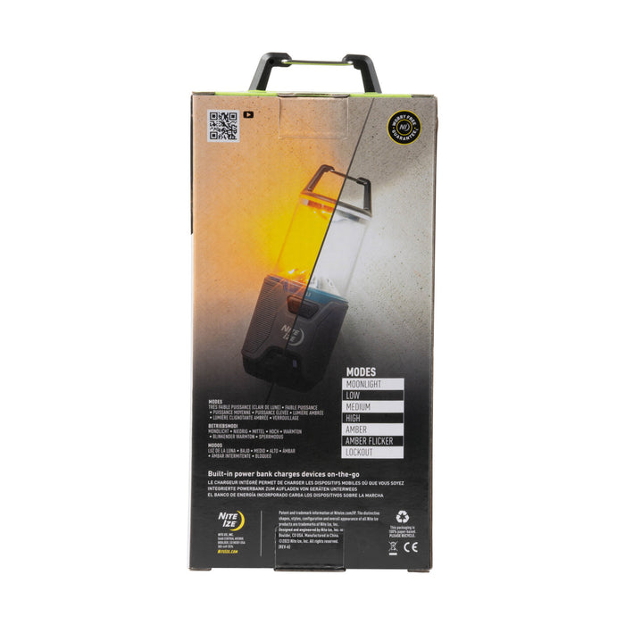 Radiant® RL3™ PowerSwitch™ Rechargeable Lantern, back packaged