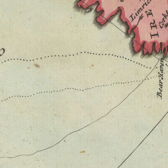 Rare Early Map of North America by Moll, 1733: California Island, Trade Routes, Ports