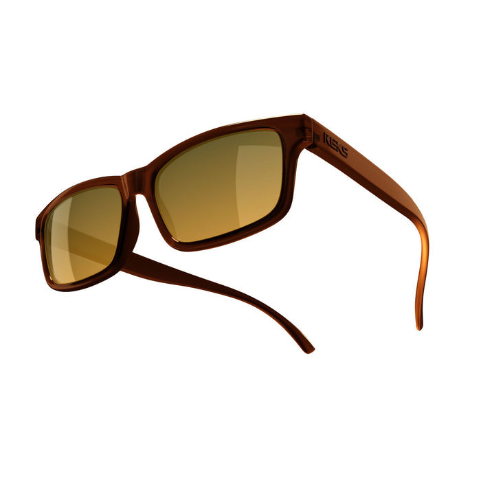 Single Vision / Solid Smoke / Gold Mirror