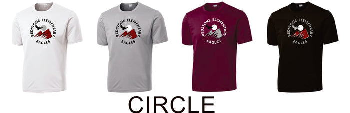 Redstone Wicking Short Sleeve Tee- 3 designs- Adult, Ladies, Youth Sizes