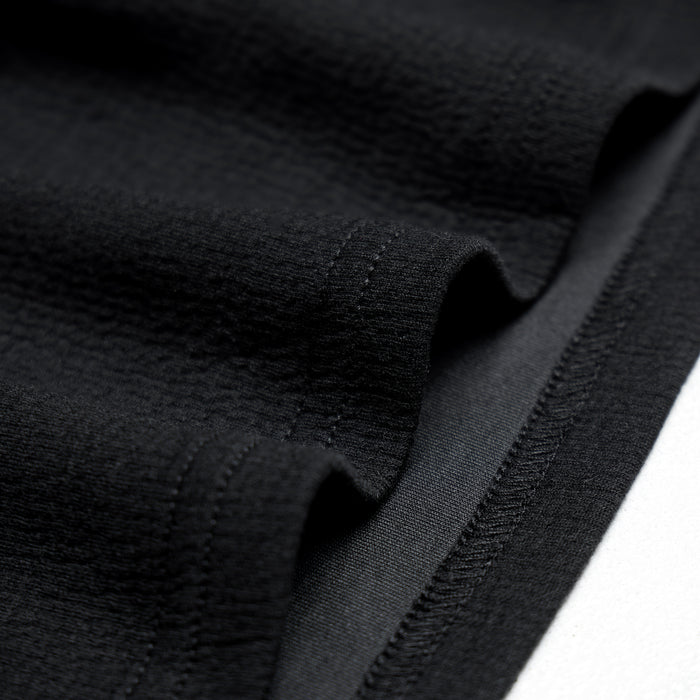 Relaxed Crinkle Twinset | Black