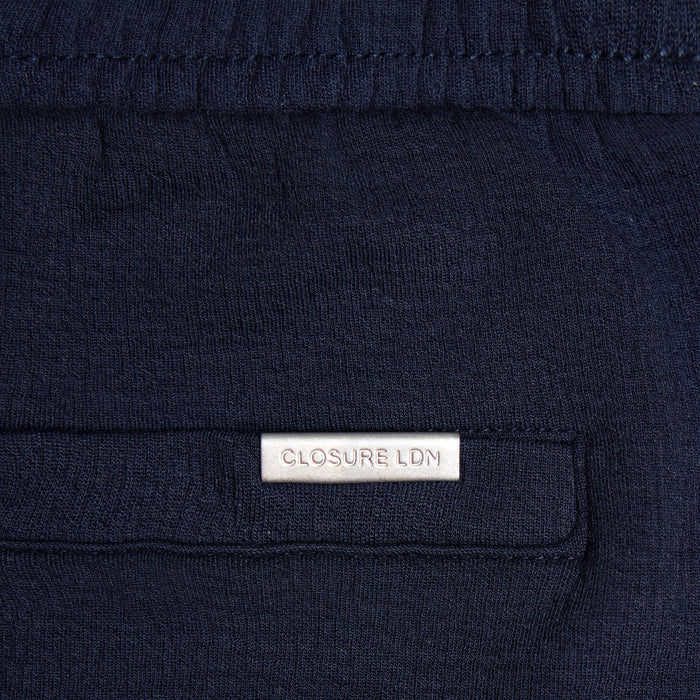 Relaxed Crinkle Twinset | Navy
