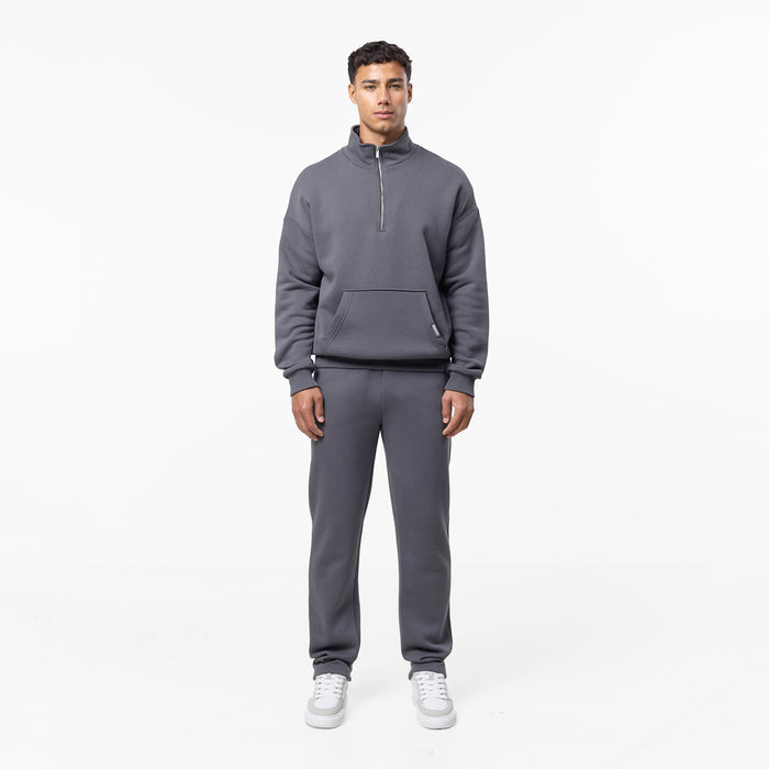 Relaxed Fit 1/4 Zip Fleece | Graphite