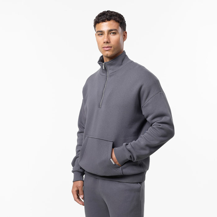 Relaxed Fit 1/4 Zip Fleece | Graphite
