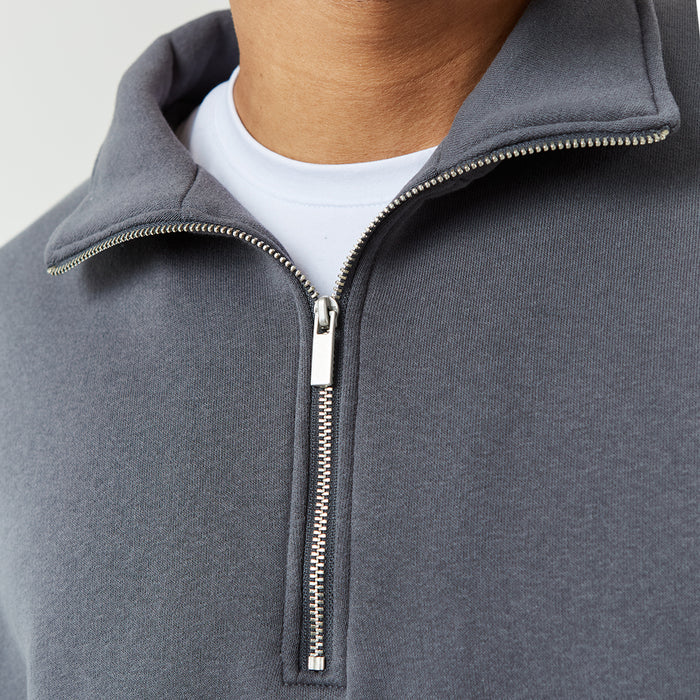Relaxed Fit 1/4 Zip Fleece | Graphite