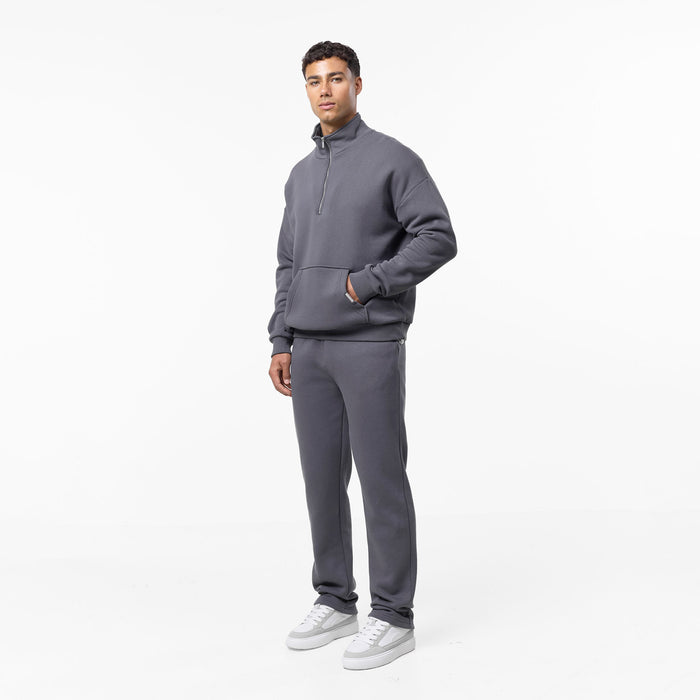 Relaxed Fit 1/4 Zip Fleece | Graphite