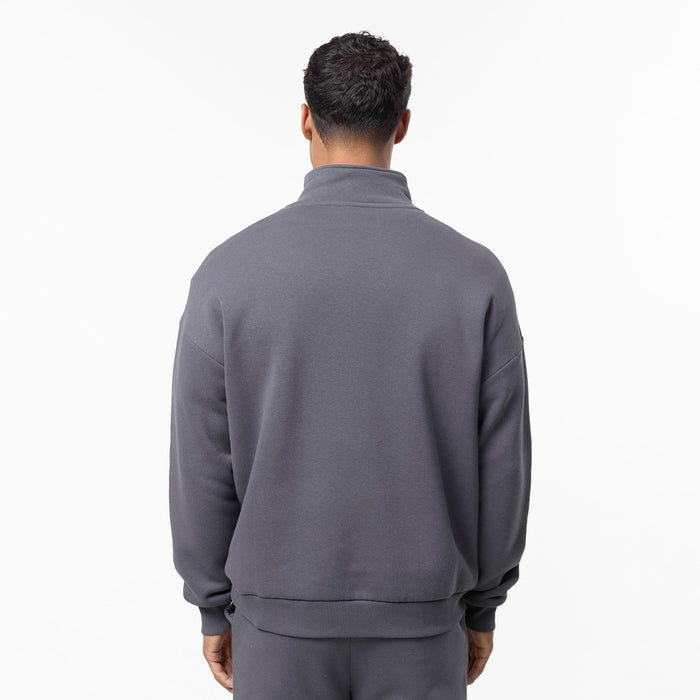 Relaxed Fit 1/4 Zip Fleece | Graphite