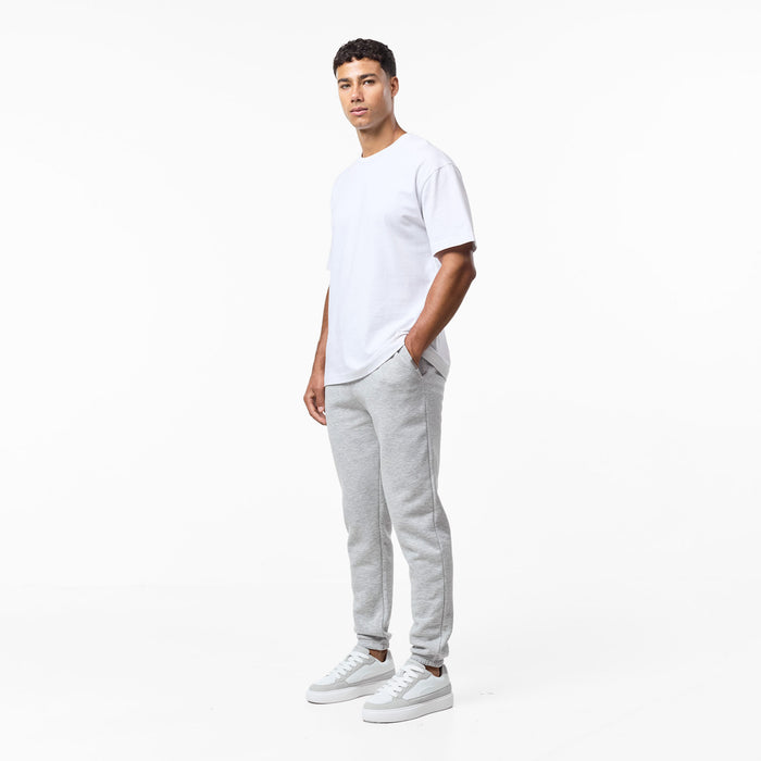 Relaxed Fit Cuffed Jogger | Grey Marl