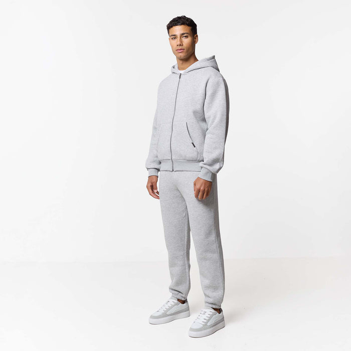 Relaxed Fit Cuffed Jogger | Grey Marl