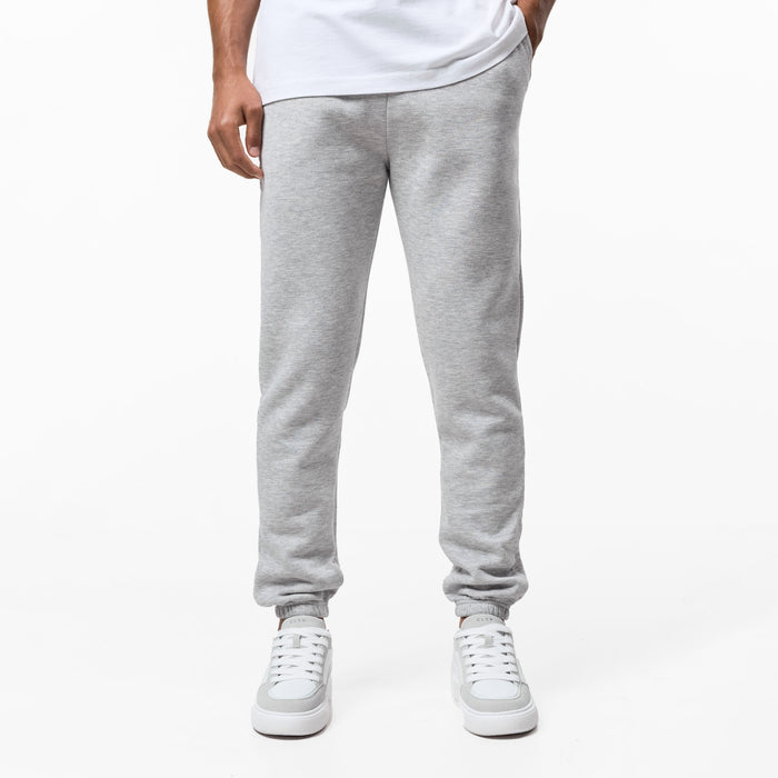 Relaxed Fit Cuffed Jogger | Grey Marl