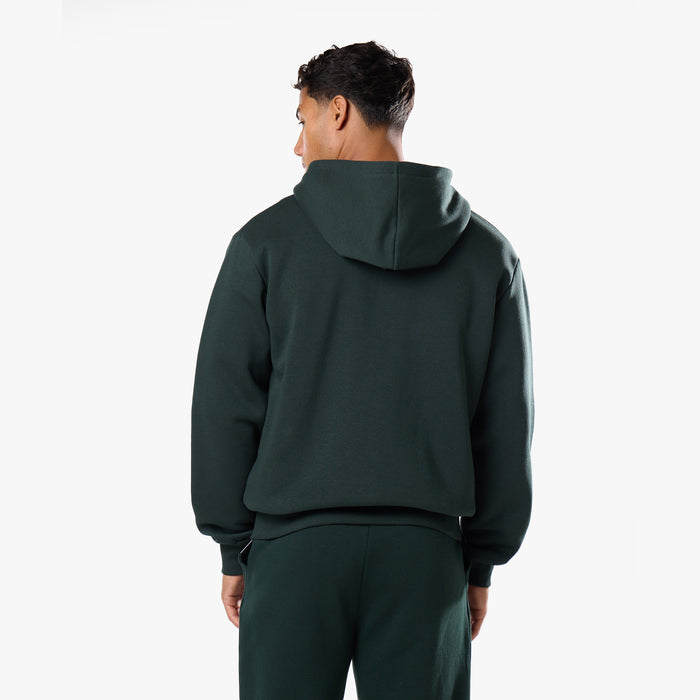 Relaxed Fit FZ Open Hem Tracksuit | Forest Green