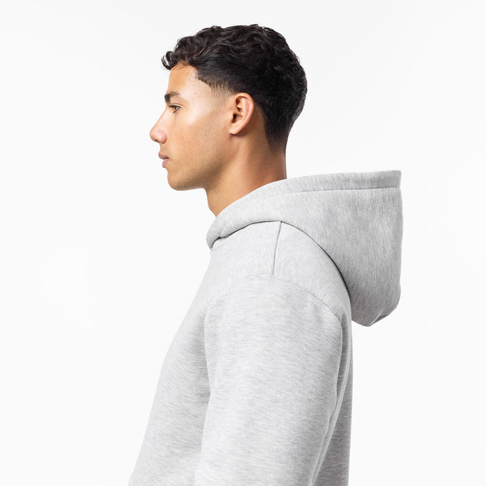 Relaxed Fit Hoodie | Grey Marl