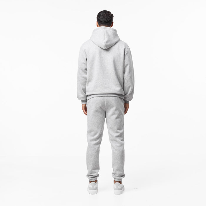 Relaxed Fit Hoodie | Grey Marl