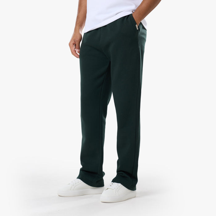 Relaxed Fit Open Hem Jogger | Forest Green