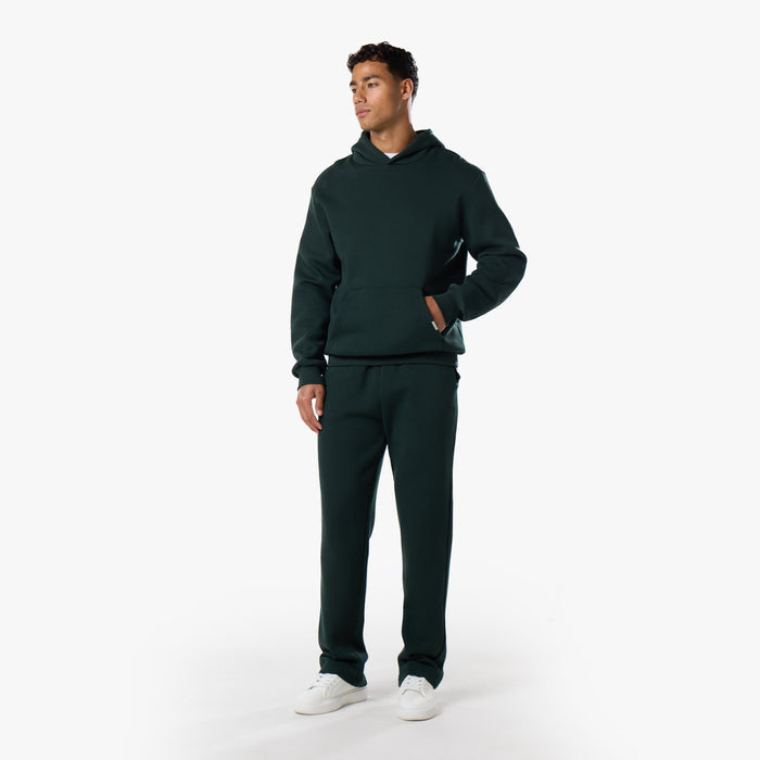Relaxed Fit Open Hem Jogger | Forest Green