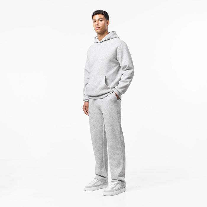 Relaxed Fit mens tracksuit set in Grey Marl