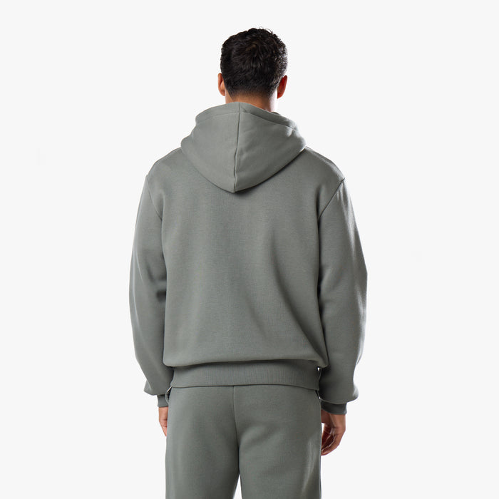 Relaxed Full Zip Hoodie | Khaki