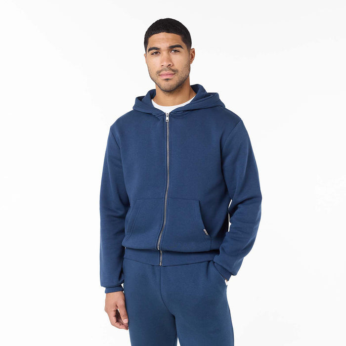 Relaxed Full Zip Hoodie | Midnight