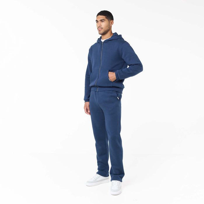 Relaxed Full Zip Hoodie | Midnight