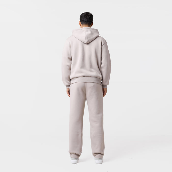 Relaxed Full Zip Hoodie | Sand