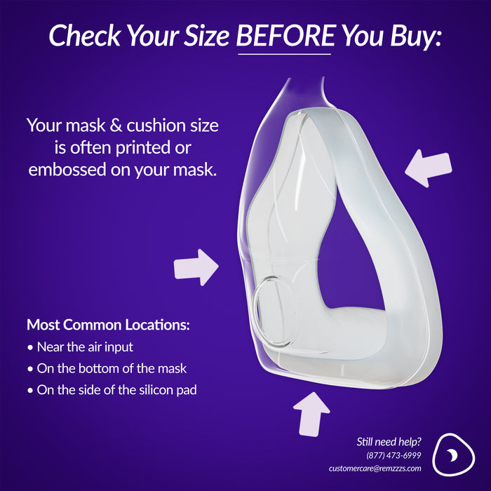 RemZzzs® K6 Full Face CPAP Mask Liner | Large, Long