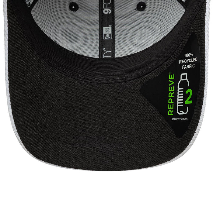 Pictured is this Repreve® Sail GP Piping 9FORTY cap in black. 5