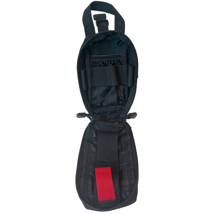 Mini Rip-Away IFAK Pouch, Black -Open