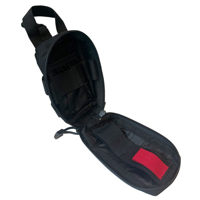 Mini Rip-Away IFAK Pouch, Black - Open angled