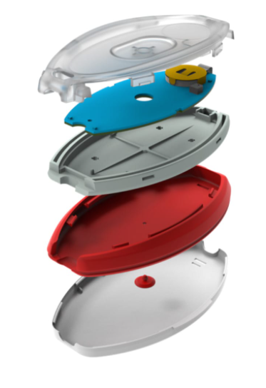 ResQR CPR Aid Device, exploded view