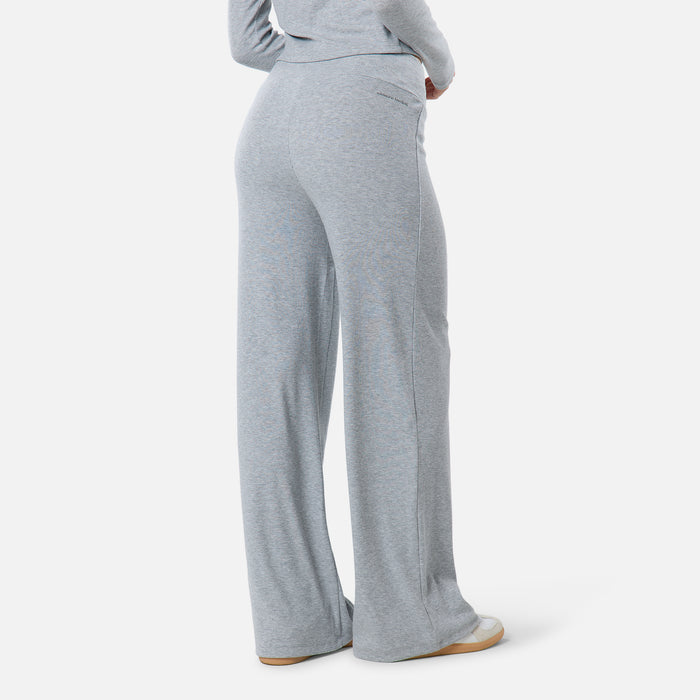Ribbed Open Hem Set | Grey Marl