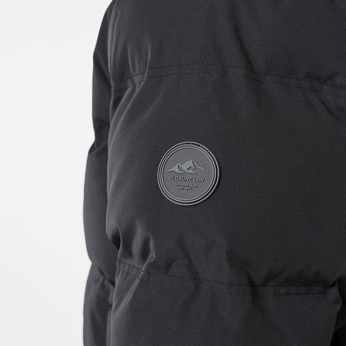 Ripstop Funnel Puffer | Black