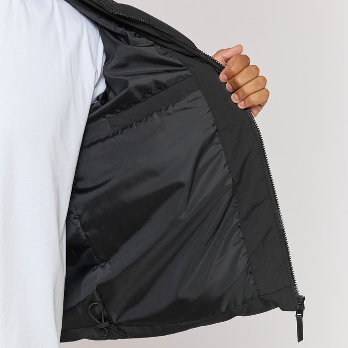 Ripstop Funnel Puffer | Black