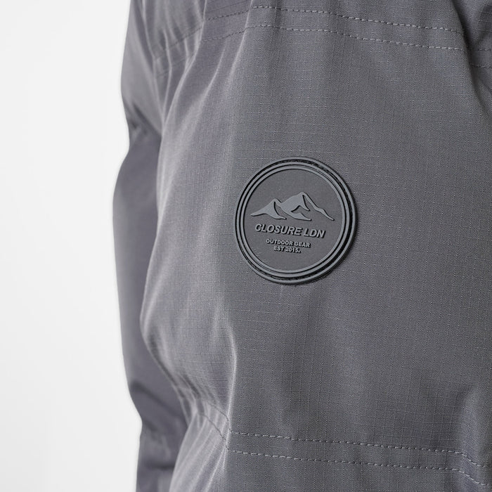 Ripstop Funnel Puffer | Charcoal