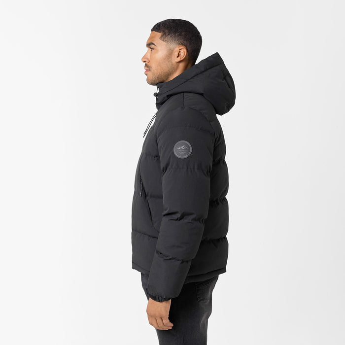 Ripstop Racer Puffer Jacket | Black
