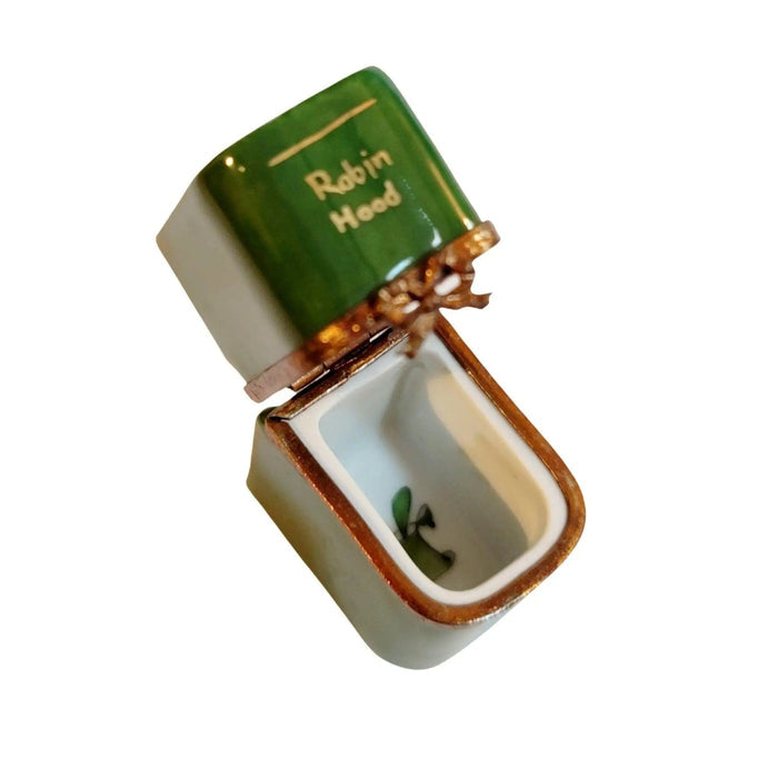 Robin Hood Rare Limoges Box Porcelain Limoges Book kids art fine limoges box French Trinket Box