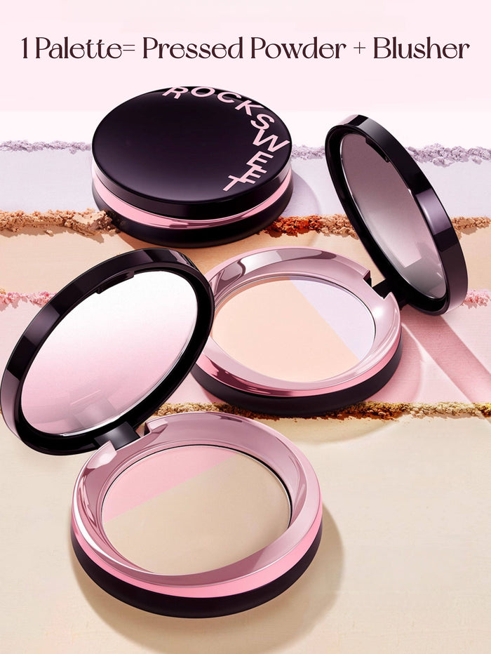 ROCK SWEET Long-wear Oil-control 2-color Pressed Powder T5548