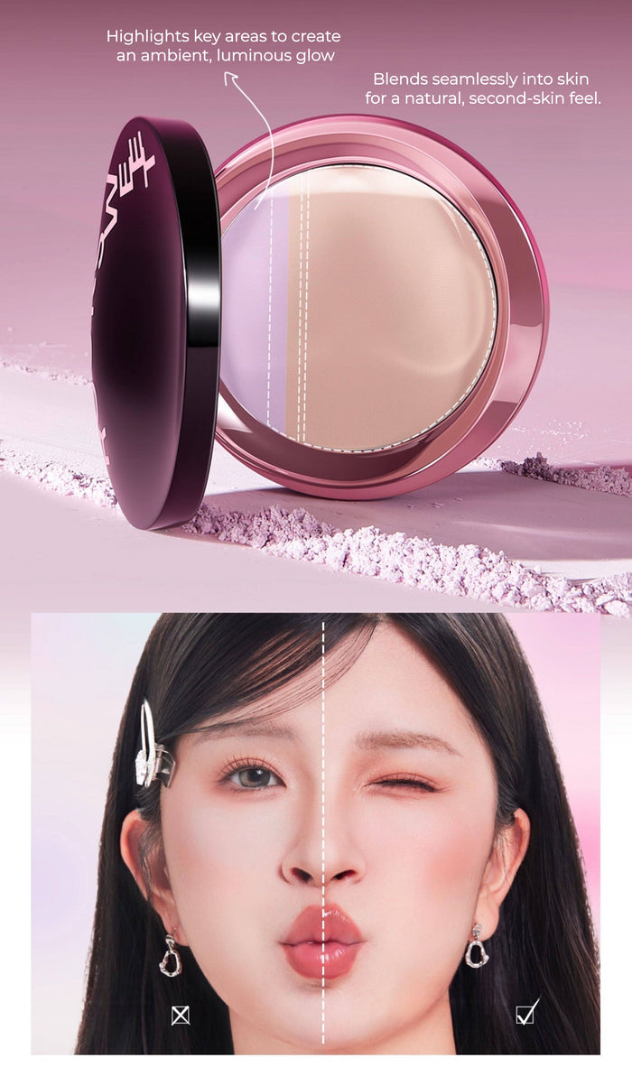 ROCK SWEET Long-wear Oil-control 2-color Pressed Powder T5548