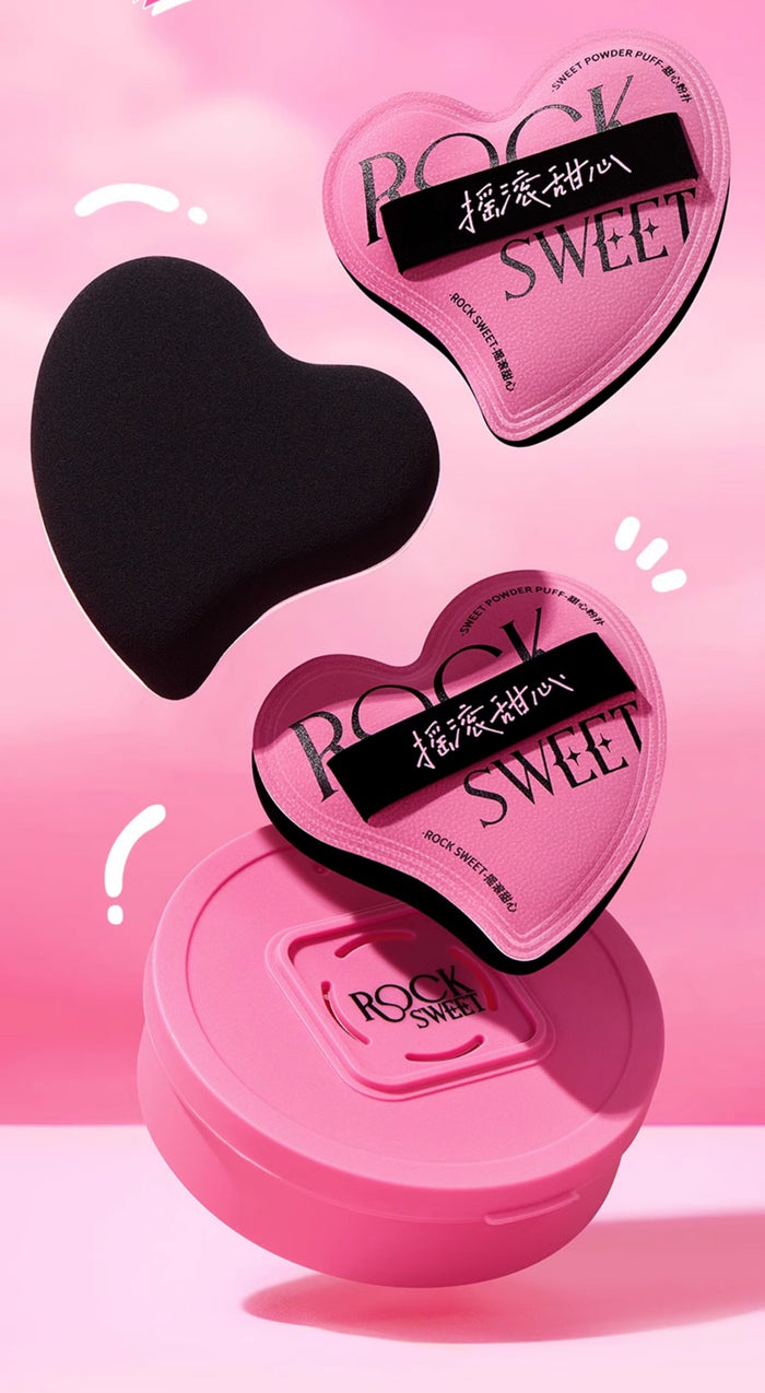 ROCK SWEET Powder Makeup Puff & Foundation Base Makeup Brush T5555