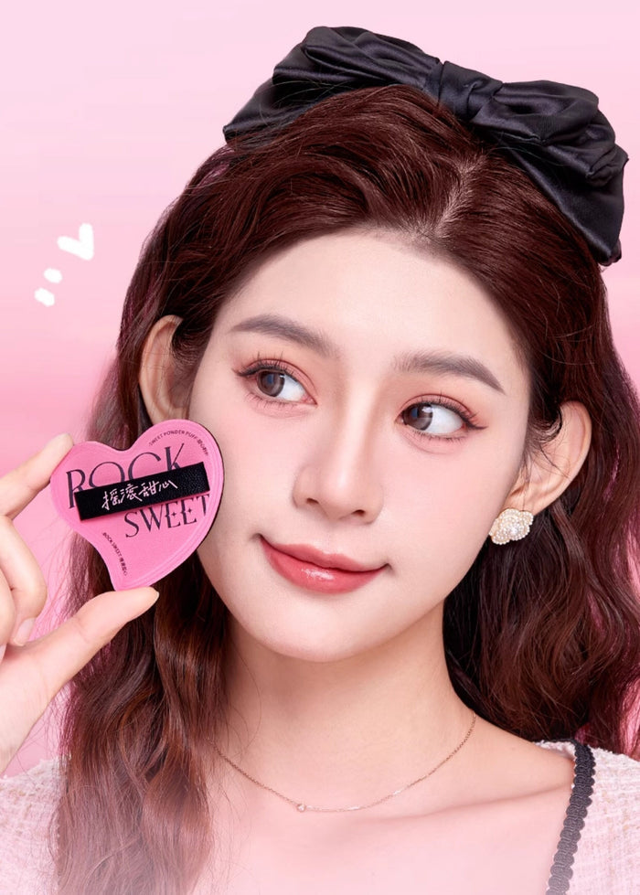 ROCK SWEET Powder Makeup Puff & Foundation Base Makeup Brush T5555