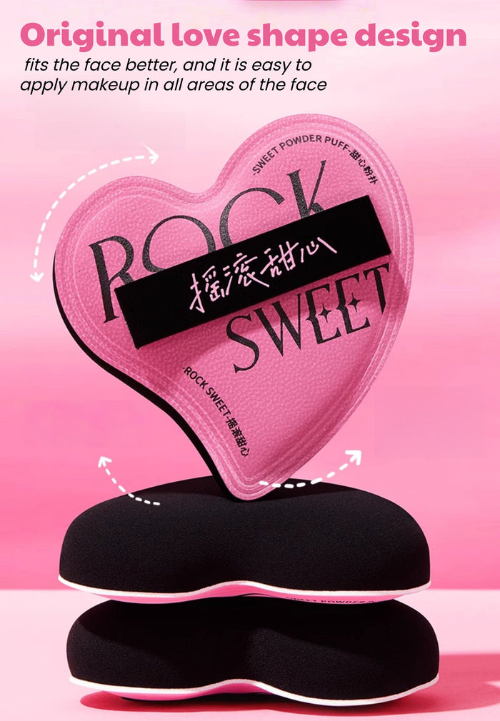 ROCK SWEET Powder Makeup Puff & Foundation Base Makeup Brush T5555