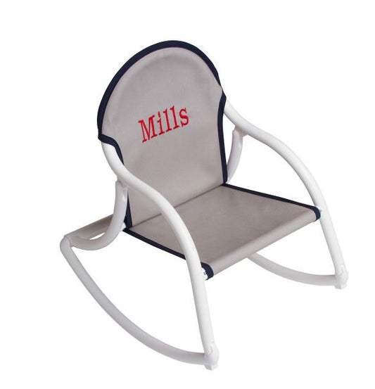 Rockers  by Hoohobbers- Grey with Navy Trim